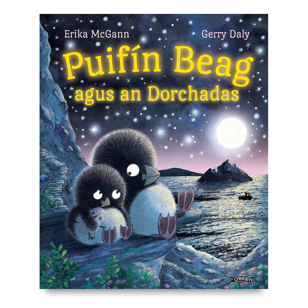 Puifín Beag agus an Dorchadas picture book cover